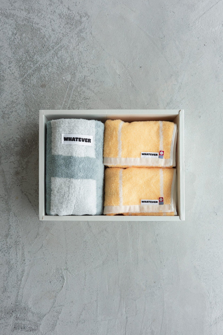 【テスト】【GIFT SET】選べる BATH TOWEL 1枚 / FACE TOWEL 2枚 - WHATEVER