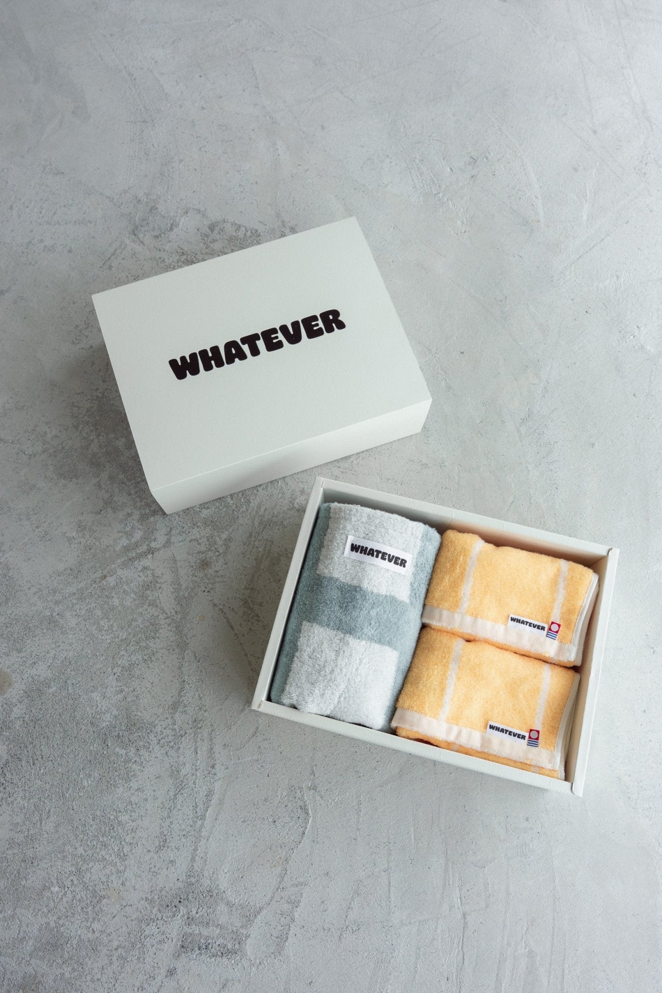 【テスト】【GIFT SET】選べる BATH TOWEL 1枚 / FACE TOWEL 2枚 - WHATEVER